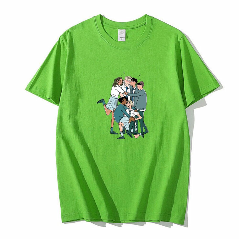 heartstopper gay anime tshirt men o neck short sleeve women tshirt harajuku oversized streetwear fashion summer clothes 2474