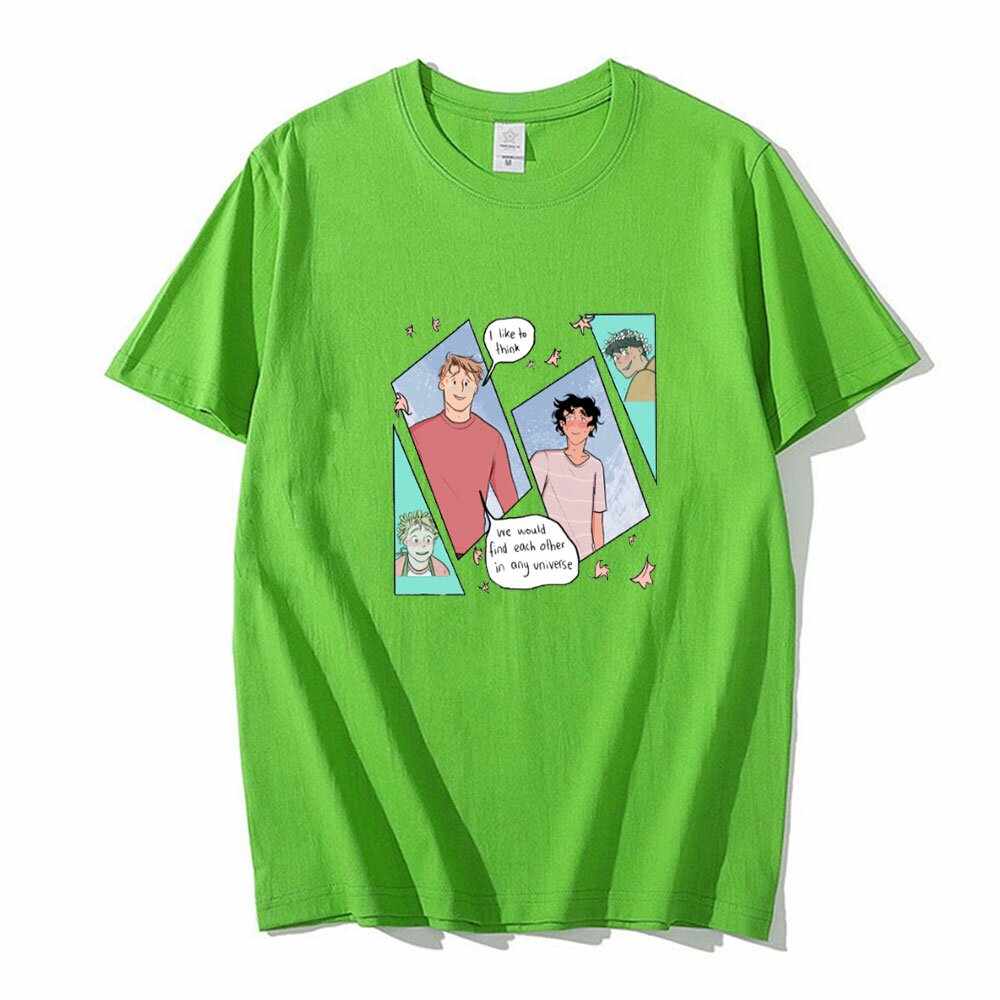 heartstopper gay anime tshirt men o neck short sleeve women tshirt harajuku oversized streetwear fashion summer clothes 6459