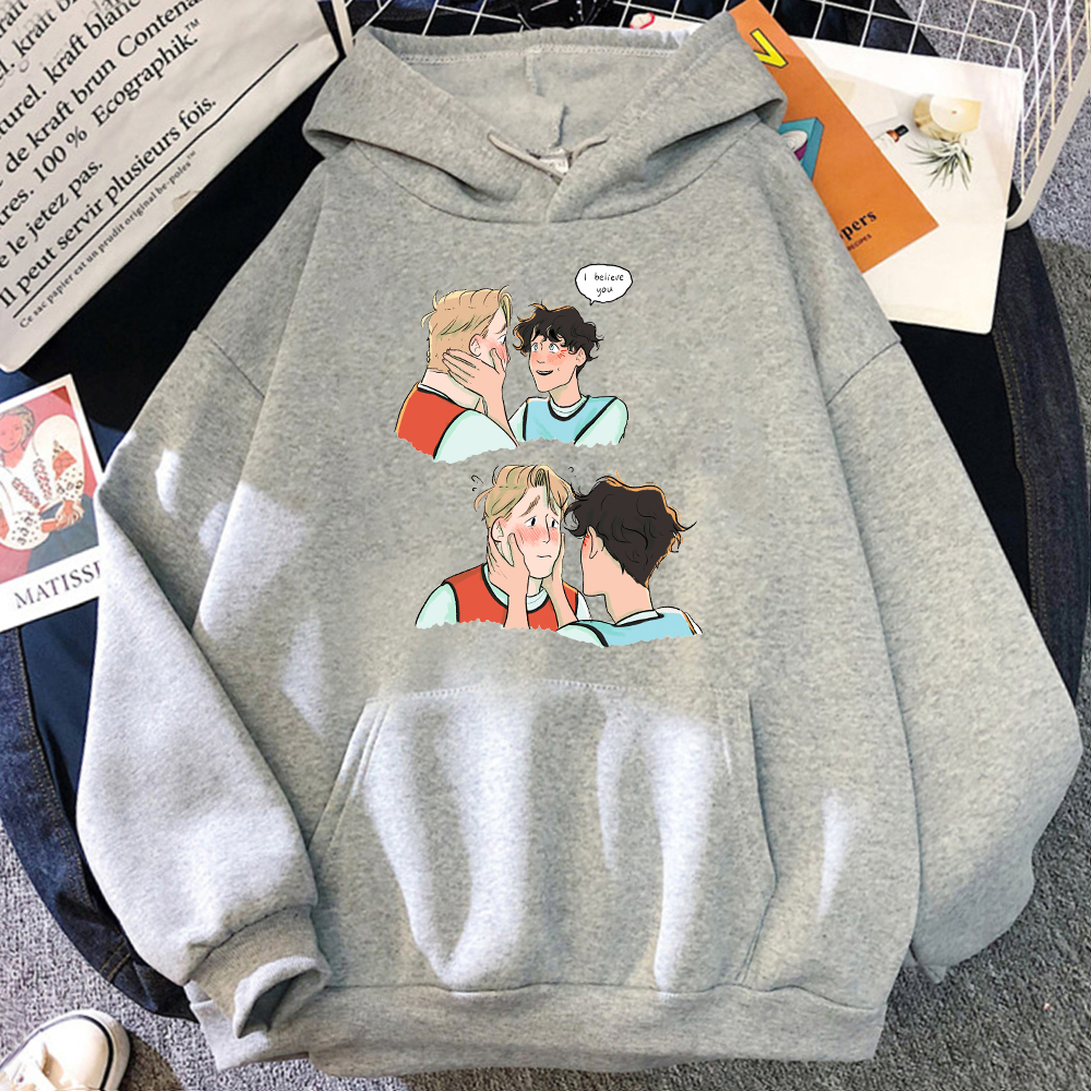 Heartstopper Graphic Hoodie Kawaii Nick And Charlie Sweatshirts 2022 Casual Style Women Men Clothes Warm Pullover
