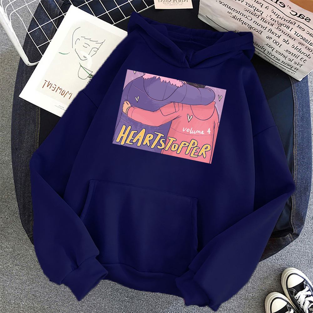 Heartstopper Graphic Sweatshirts Unisex Fashion Hooded Sports Women Men Autumn Pullover Casual Style Anime Clothes Streetwear