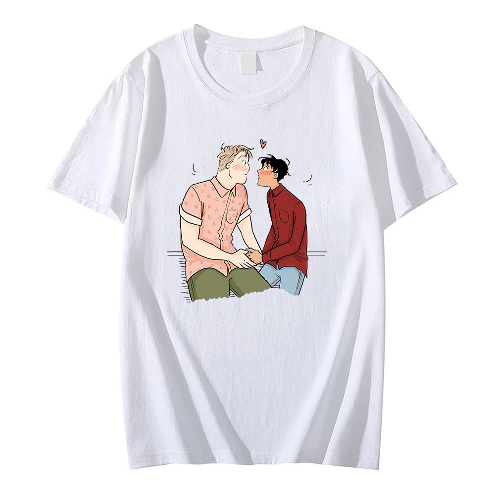 Heartstopper Graphic T Shirt Kawaii Nick And Charlie T Shirts Gay And Lesbian Graphic Women Men Clothing Funny Custom Streetwear