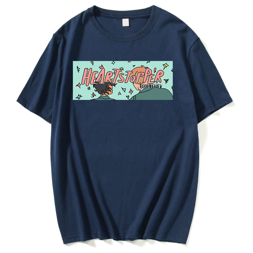 Heartstopper Graphic T shirts Women/Men Summer Short Sleeve Tshirt Anime TV Show Graphic Streetwear Fashion Men's Clothing