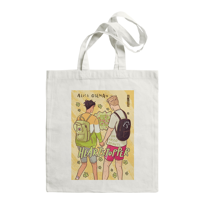 Heartstopper Hi Leaves Women Shopper Bags Canvas Bag Travel Tote Bag College Retro Shoulder Bag Large Capacity Student Handbag