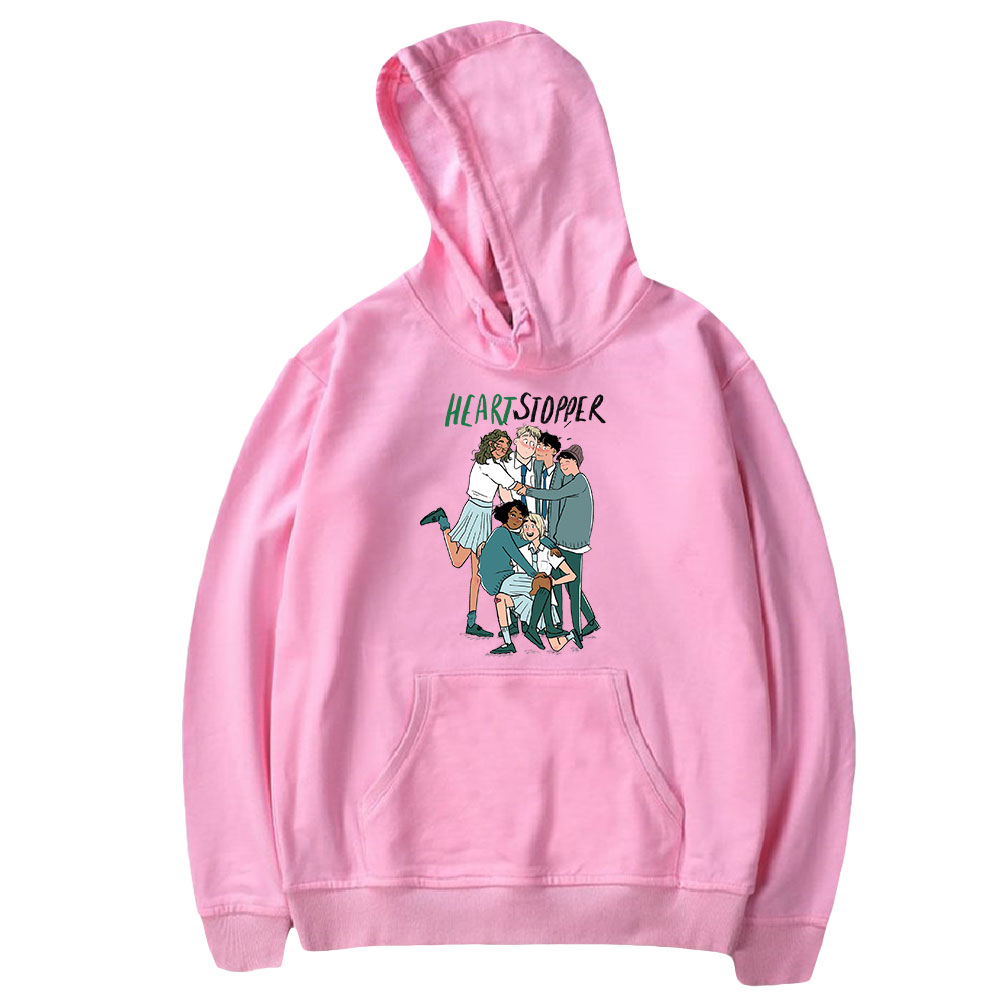Heartstopper Hoodie Casual Sweatshirt Cartoon Funny Pattern Streetwear Nick And Charlie Pullover Printed Tracksuit Unisex