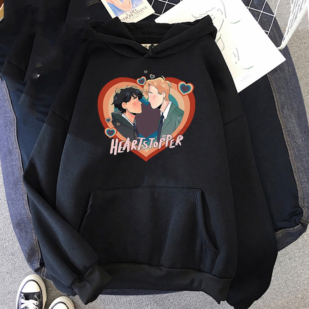 heartstopper hoodie men fashion coat letter print hoodies kids hip hop anime nick and charlie hoodie women sweatshirt coat boy   hoodies & sweatshirts 1667