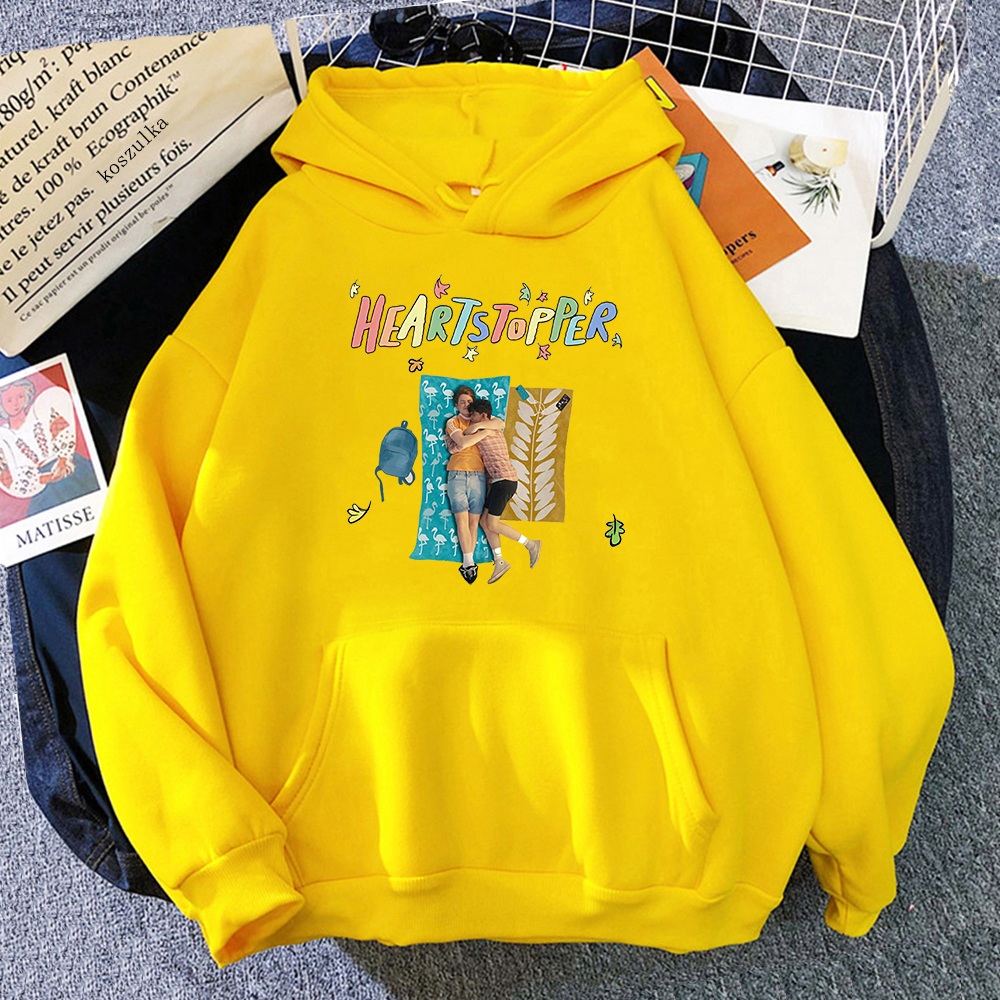 heartstopper hoodie menwomen harajuku kawaii charlie and nick hoodies unisex anime manga graphic aesthetic pullover sweatshirt 1224