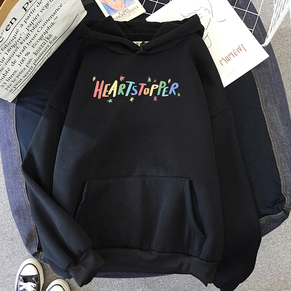 heartstopper hoodie menwomen harajuku kawaii charlie and nick hoodies unisex anime manga graphic aesthetic pullover sweatshirt 8667