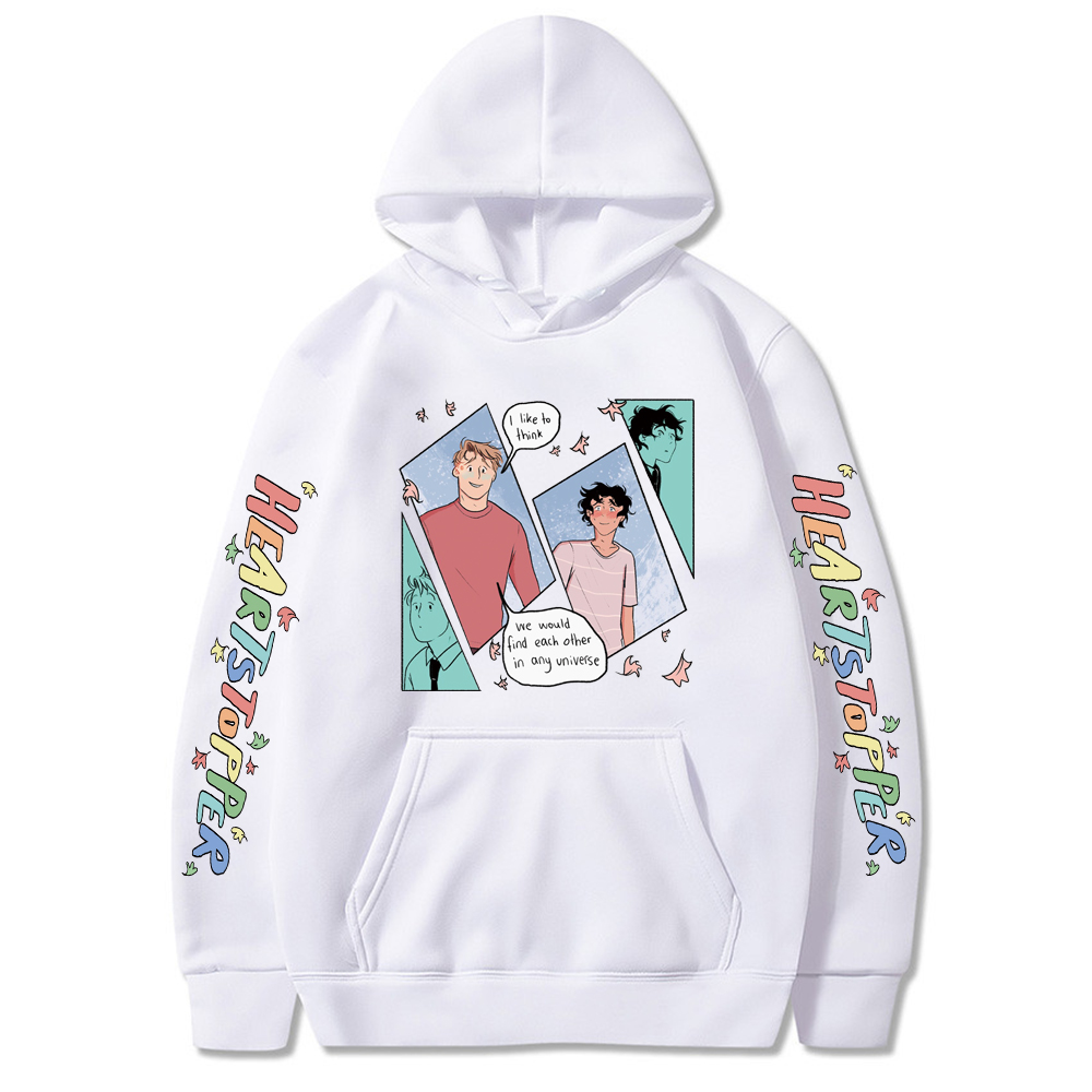 Heartstopper Hoodie Romance Tv Series Nick and Charlie Hoodie Pullvoer Casual Sweatshirts Hip Hop Streetwear Tops