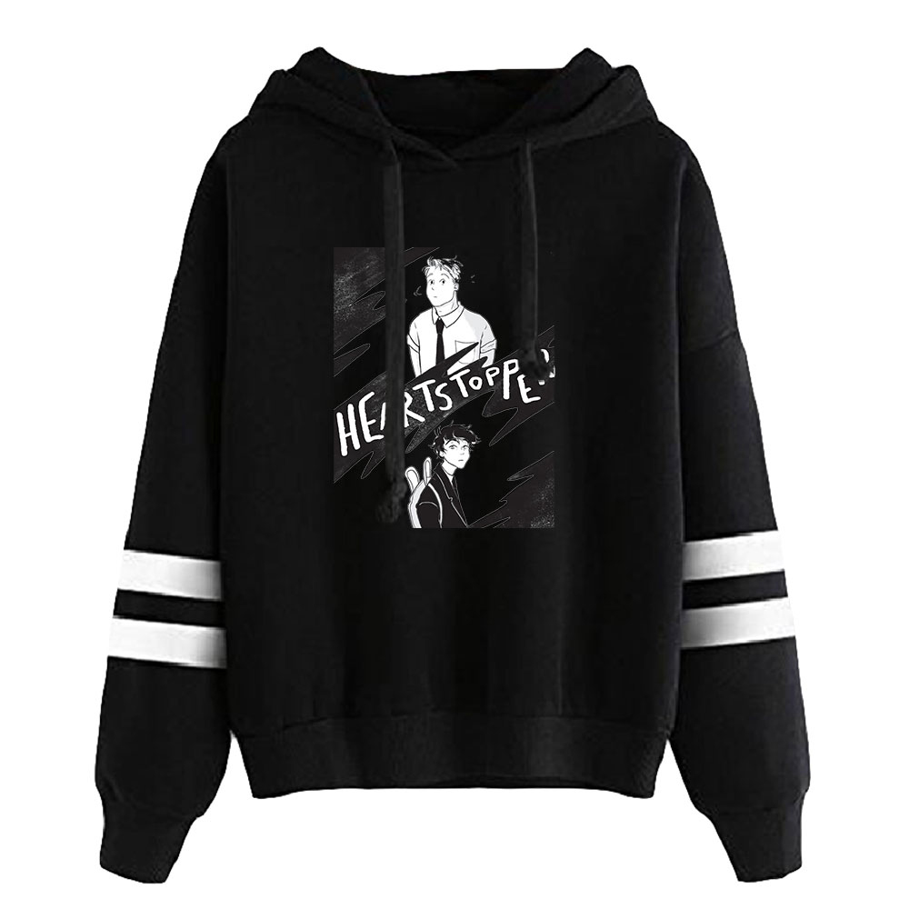 Heartstopper Hoodie Unisex Pocketless Parallel Bars Sleeve Woman Man Sweatshirts 2022 Casual Style Funny Clothes