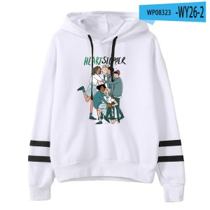 heartstopper hoodie unisex pocketless parallel bars sleeve woman man sweatshirts 2022 casual style funny clothes 2837