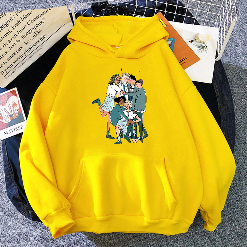 Heartstopper Hoodies Men/Women Harajuku Kawaii Charlie and Nick Cartoon Aesthetic Unisex Oversized Winter Long Sleeve Sweatshirt