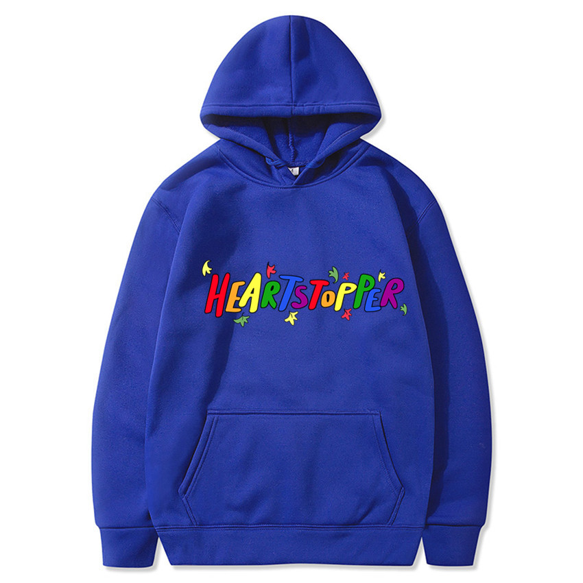 Heartstopper Hoodies Romance TV Series Nick and Charlie Cartoon Sweatshirt Hip Hop Oversized Men Winter Long Sleeve Streetwear