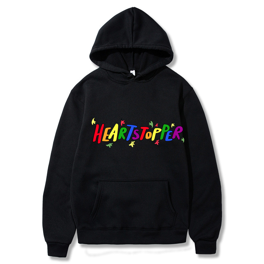 Heartstopper Hoodies Romance TV Series Nick and Charlie Cartoon Sweatshirt Hip Hop Oversized Men Winter Long Sleeve Streetwear