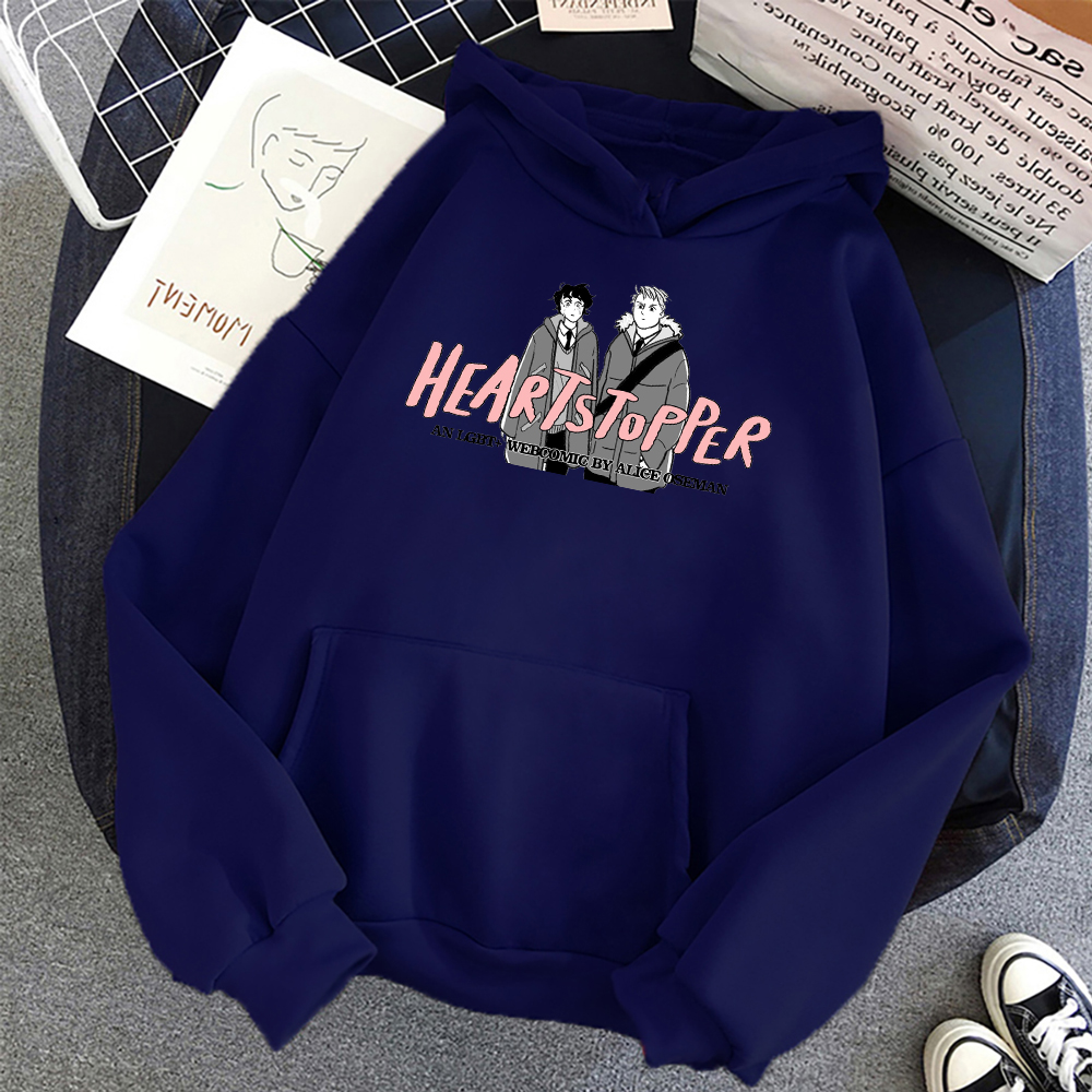 Heartstopper Hot Tv Series Hoodie Unisex Long Sleeve Hooded Women Men Sweatshirts  2022 Casual Style Hoodies Street Mens Clothes