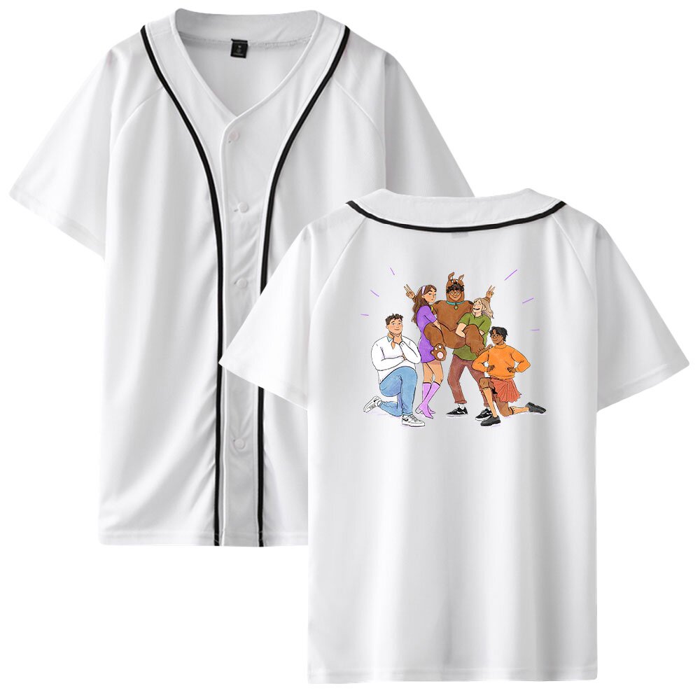 Heartstopper jaqueta de beisebol dos homens das mulheres manga curta verão jaquetas casual streetwear roupas de verão