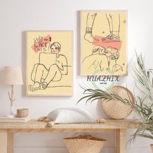 heartstopper kraft paper posters british popular tv series home bedroom decorative painting wall sticker decorative paintings 8513