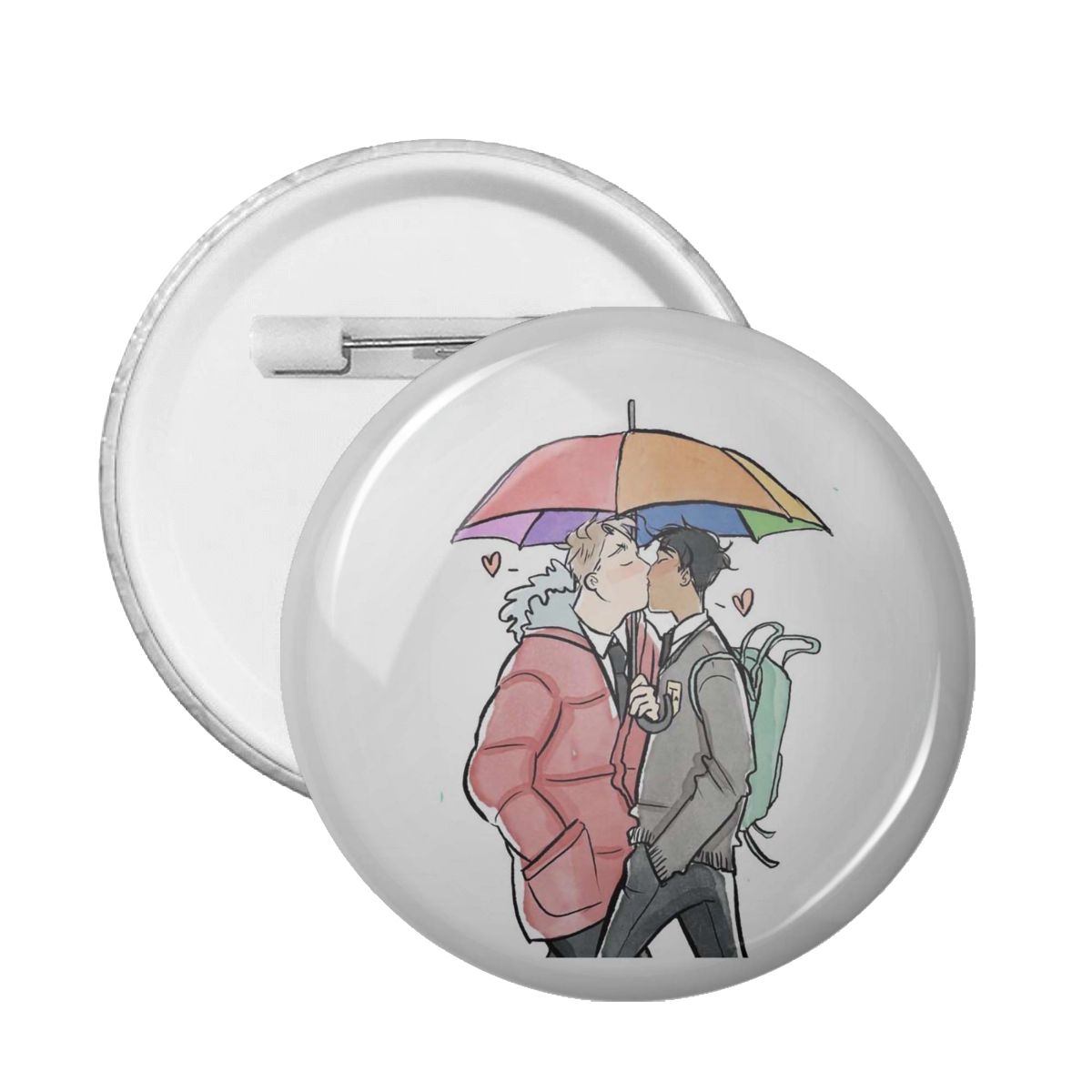 Heartstopper Lbgt Badges Yaoi Boy Love Pins for Clothes Cute Brooches PVC Collar Badge Anime Fans Collections