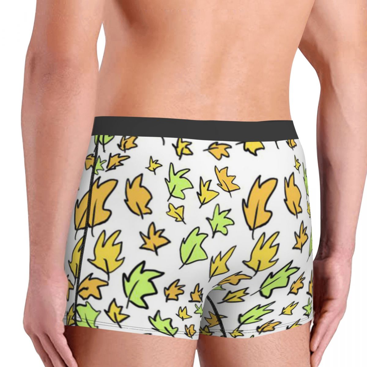 Heartstopper Leaves Pattern Men Underwear Boxer Shorts Panties Novelty Soft Underpants for Male S XXL