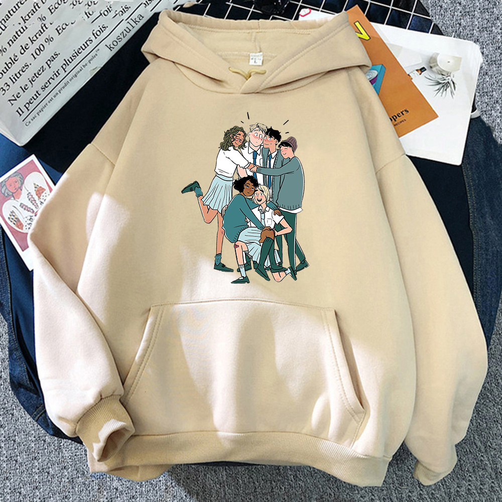 heartstopper manga hoodie menwomen harajuku kawaii charlie and nick hoodies women's anime graphic aesthetic pullover sweatshirt 4373