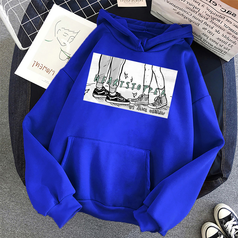 Heartstopper Men Hoodies Nick And Charlie Graphic Men's Clothing Casual Fashion Pullover Novelty Anime Manga Custom Sweatshirts