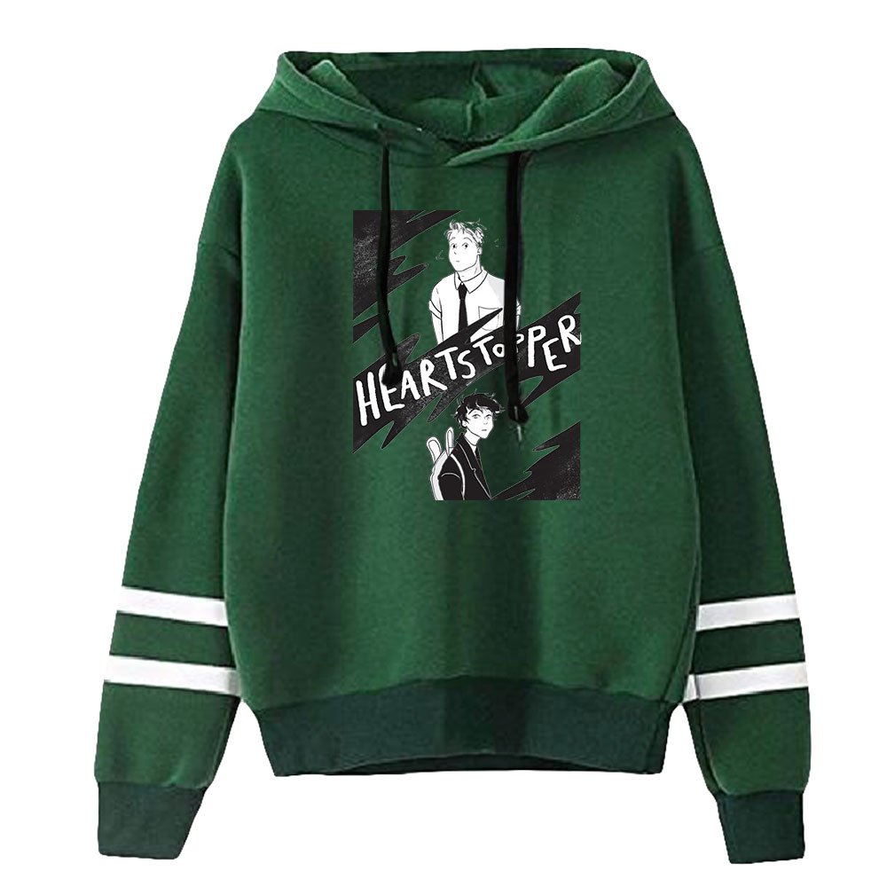 Heartstopper moda hoodies unissex manga longa com capuz camisolas unisex casual streetwear roupas