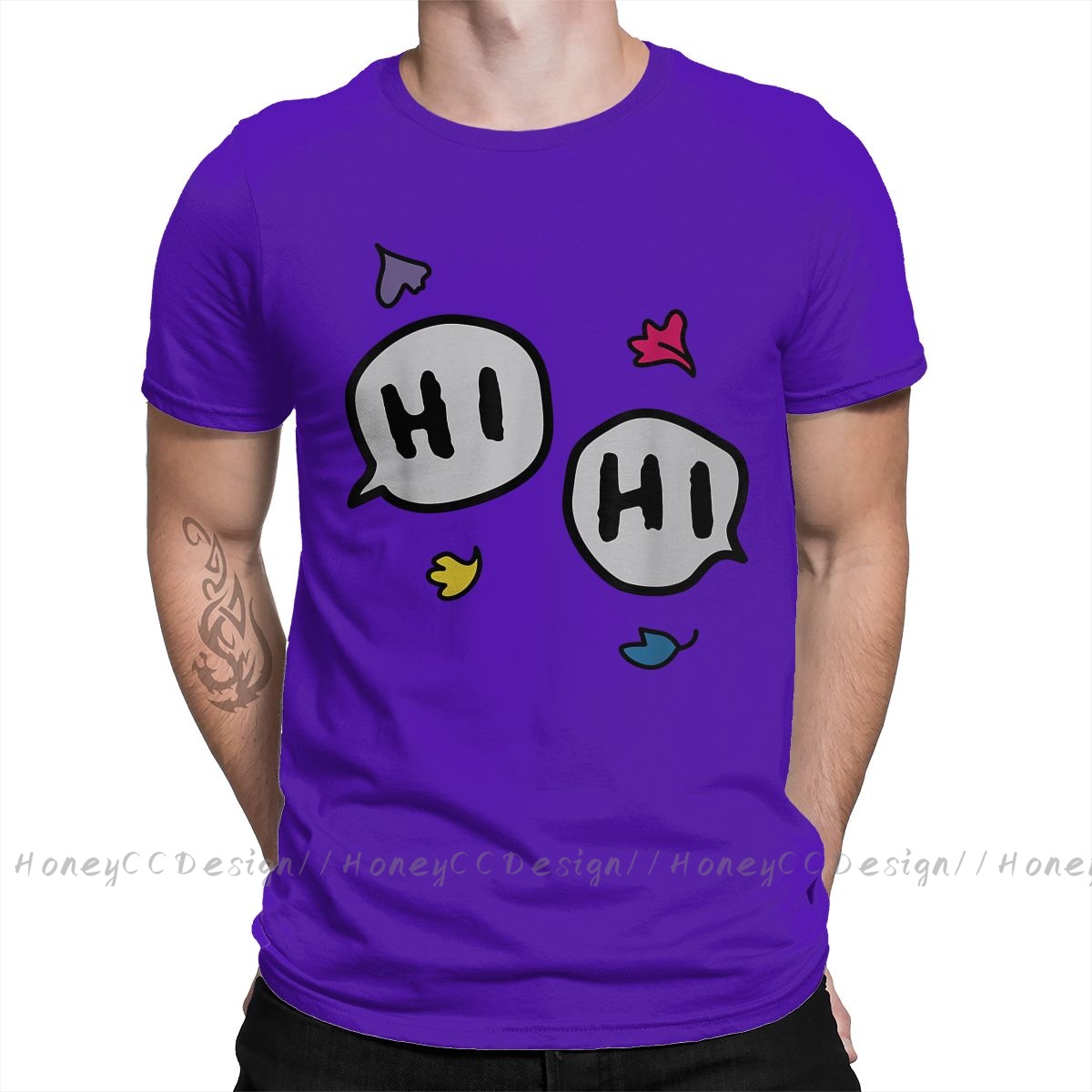 Heartstopper New Arrival T Shirt Hi Funny Lover LGBT Shirt Crewneck Cotton Men TShirt For Adults Plus Size