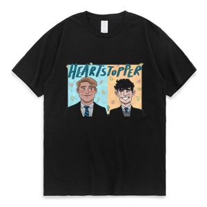 heartstopper nick and charlie tv series rainbow t shirt webcomic fans tee tops 100 cotton summer casual t shirt creative design 2680
