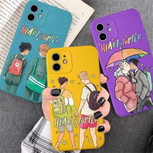 heartstopper phone case for iphone 11 12 13 11 pro xs xr max x xr charlie nick candy iphone case coque 1421