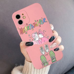 heartstopper phone case for iphone 11 12 13 11 pro xs xr max x xr charlie nick candy iphone case coque 6322