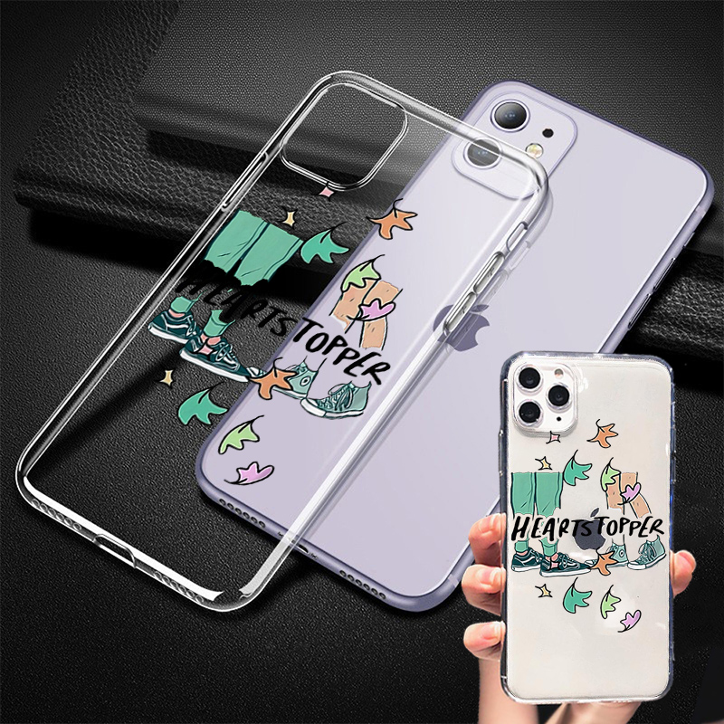 heartstopper phone case for iphone 11 12 13 x xr xs pro se2022 6 6s 7 8 plus charlie nick transparent silicone mobile cover 8641