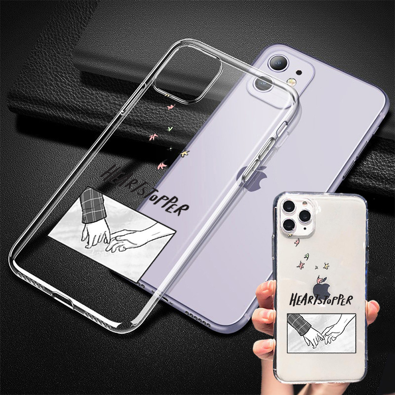 heartstopper phone case for iphone 11 12 13 x xr xs pro se2022 6 6s 7 8 plus charlie nick transparent silicone mobile cover 8929