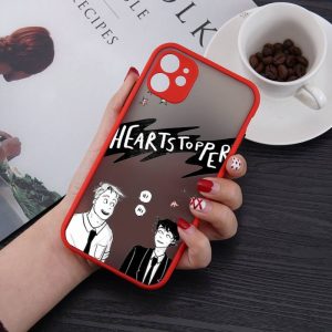 heartstopper phone case for iphone 13 12 11 mini pro xr xs max 7 8 plus x matte transparent back cover 6736