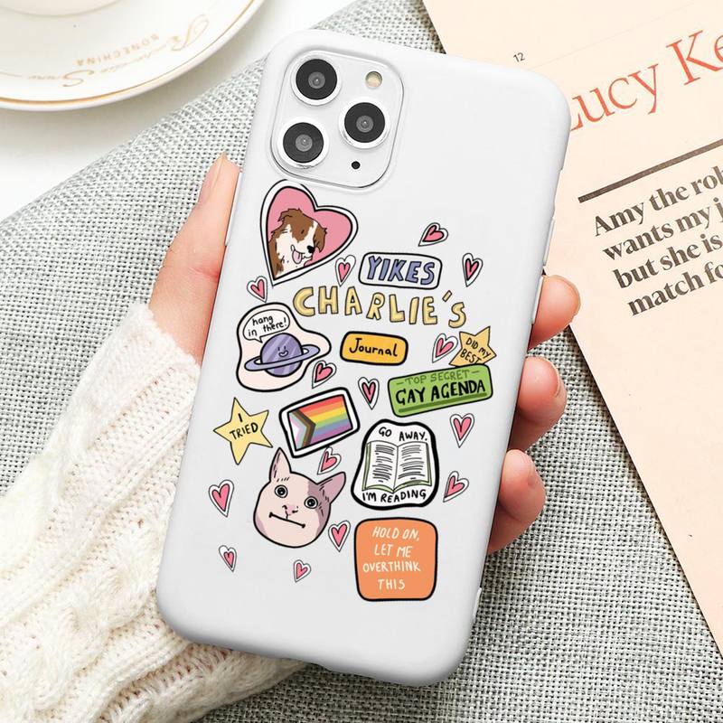 Heartstopper Phone Case For iphone 13 12 11 Pro Max Mini XS 8 7 6 6S Plus X SE 2022 XR Candy white Silicone cover