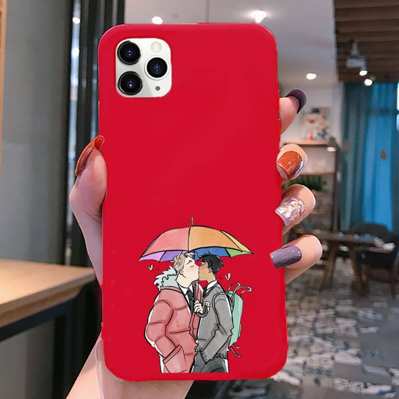 Heartstopper Phone Case For iphone 13 12 11 Pro Max Mini XS 8 7 6 6S Plus X SE 2022 XR Red Cover