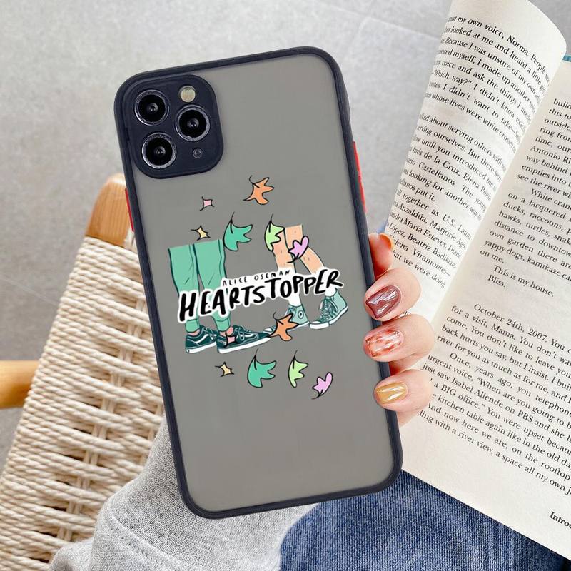 Heartstopper Phone Case For iphone 13 12 11 Pro Max Mini XS 8 7 Plus X SE 2022 XR Matte Transparent Cover