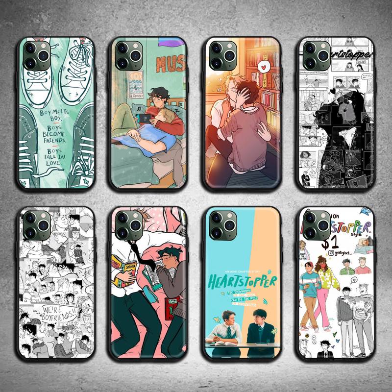Heartstopper Phone Case For iphone 13 12 11 Pro Max Mini XS Max 8 7 6 6S Plus X 5S SE 2022 XR cover