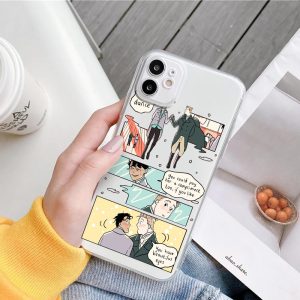 heartstopper phone case for iphone 13 12 11 pro max xs xr 7 8plus se3 20 transparent cartoon shell soft mobile phone cover coque 2371