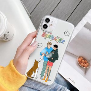 heartstopper phone case for iphone 13 12 11 pro max xs xr 7 8plus se3 20 transparent cartoon shell soft mobile phone cover coque 2669