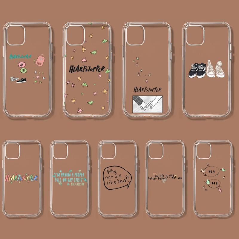 Heartstopper Phone Case For Samsung GalaxyS20 S21 S30 FE Lite Plus A21 A51S Note20 Transparent Shell
