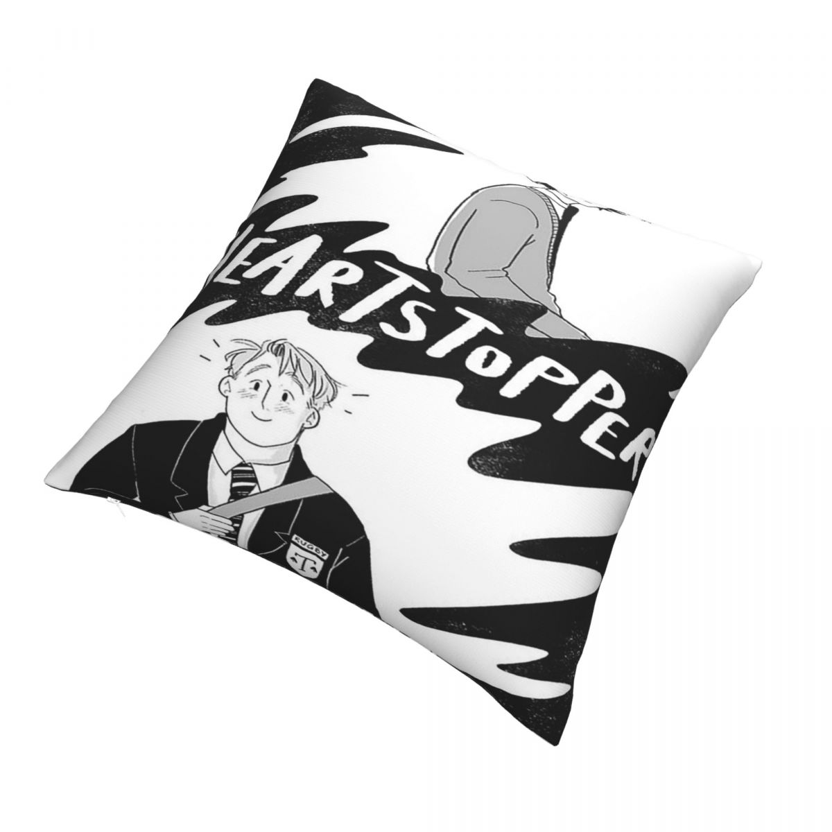 Heartstopper Plaid Pillowcase Printing Polyester Cushion Cover Cartoon Throw Pillow Case Cover Home 40X40cm