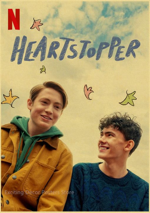 heartstopper poster hot lgbt tv show print posters kraft paper diy vintage home room bar cafe decor aesthetic art wall painting 3328