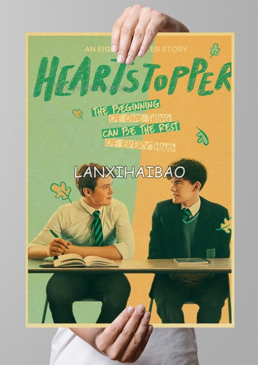 heartstopper poster hot lgbt tv show print posters kraft paper diy vintage home room bar cafe decor aesthetic art wall painting 3329