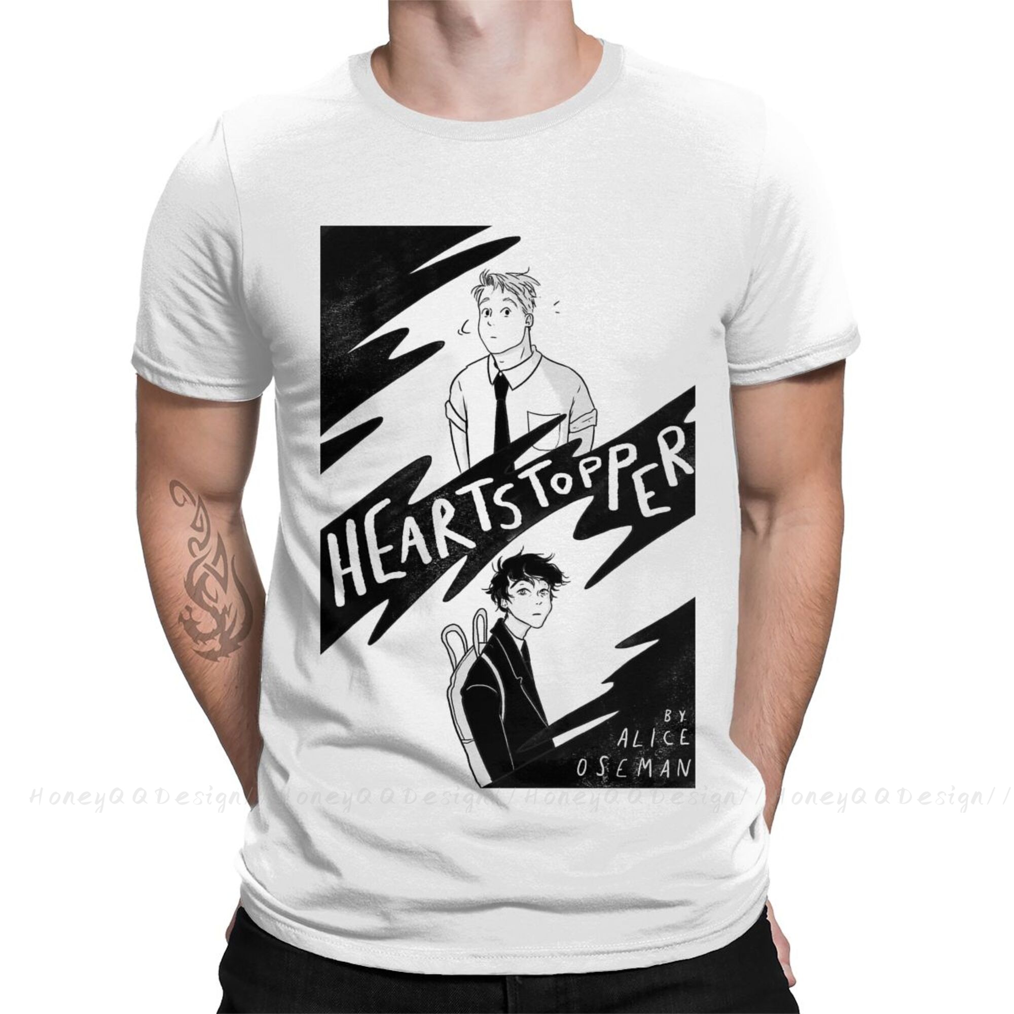 heartstopper print cotton shirt hombre heartstopper men fashion streetwear adult tee unisex o neck women t shirt 4863