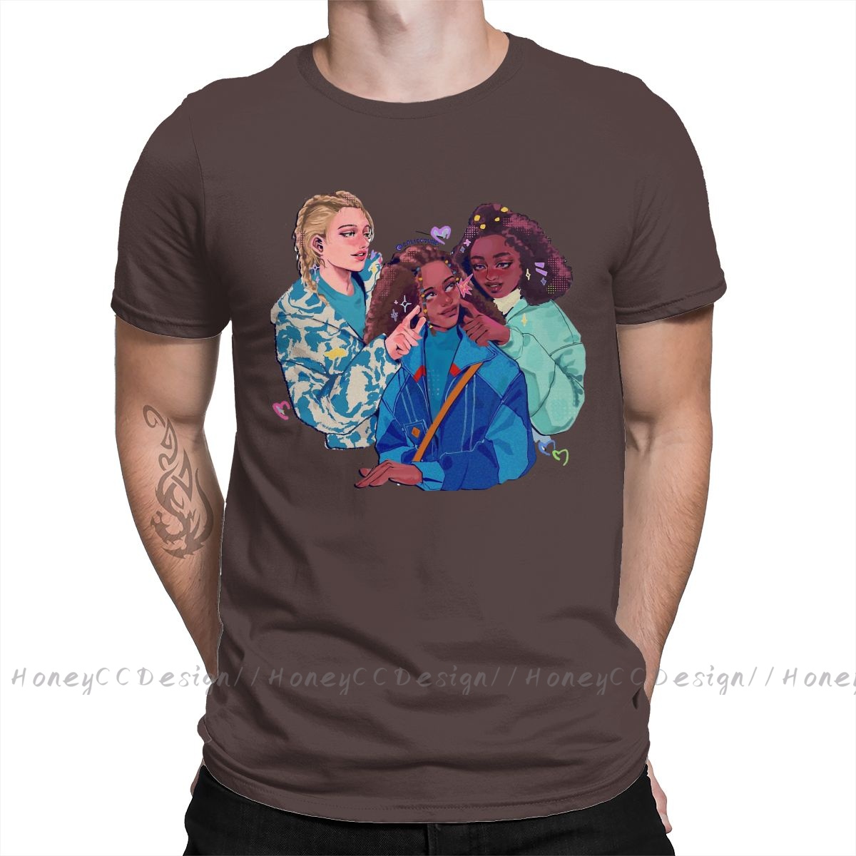 Heartstopper Print Cotton T Shirt Camiseta Hombre Cute For Men Fashion Streetwear Shirt Gift