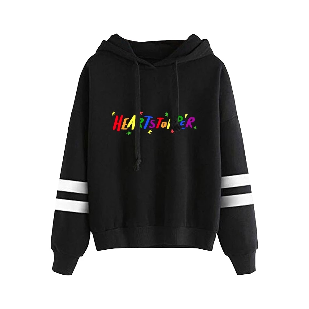 Heartstopper Rainbow Merch Hoodie Cosplay Volleyball Letter Print Clothes Oversized Pullover Fashion Casual Sweatshirt