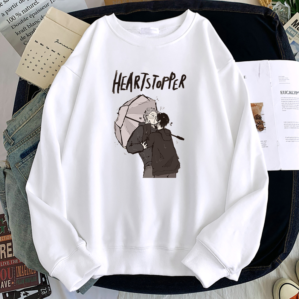 Heartstopper Sweatshirts Male Harajuku Manga Anime Hoodies 2022 Autumn Fashion Fleece Mens Streetwear Casual Loose Pullovers