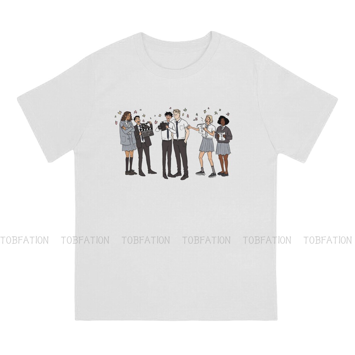 Heartstopper Sweet TV Series Alice Osman Tshirt Classic Fashion Men's Tshirts Tops Loose Cotton Crewneck T Shirt