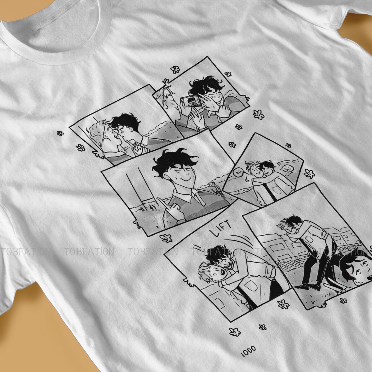 Heartstopper Sweet TV Series Manga Design T Shirt Vintage Punk Summer Big size Cotton Men's Tops Harajuku O Neck TShirt