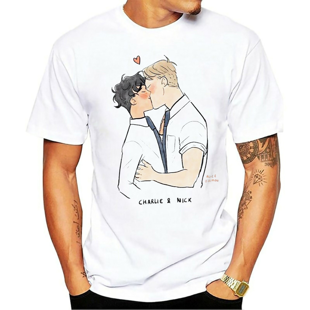 Heartstopper T Shirt Animation Short Sleeve Round Neck Cotton Summer Clothes Gay And Lesbian Novelty Tshirt Unisex Tops Tees