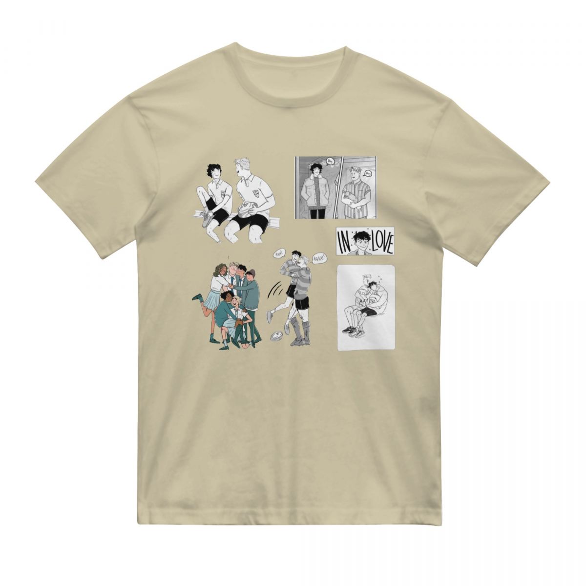 Heartstopper T Shirt Cotton Short Sleeve Custom Shirt Men